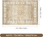 befbee 6x9 Area Rugs for Living Room - Image 2