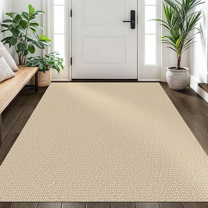 EARTHALL Washable Area Rug 4x6 Ft Non Slip Rugs by EARTHALL