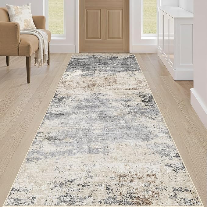 Runner Rug Kitchen Washable Rugs: 2x6 Non-Slip Abstract Soft Modern Stain - Image 4