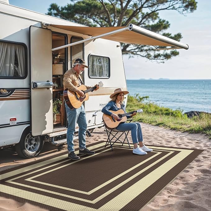 GENIMO 6' x 9' Outdoor Rug Waterproof - Image 3