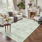 Latte&Fog 5x7 Area Rugs for Living Room, Vintage Washable Green Rugs for Bedroom by LatteFog