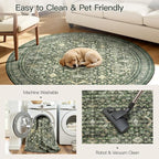Lofus 4ft Area Rugs for Living Room, Soft Boho Carpets for Bedroom Dining Room - Image 6