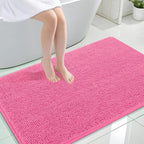 OLANLY Large Bathroom Rugs 44x32, Extra Soft Absorbent Chenille Bath Rugs by OLANLY