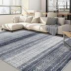Nakagishi Area Rug Living Room Rugs: 7x9 Machine Washable Boho Large Neutral by NakagishiAreaRug