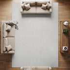 CAMILSON Easy Jute Rug 6x9, Indoor Outdoor Off-White Farmhouse Area Rugs - Image 8
