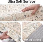 befbee 9x12 Area Rug, Ultra-Thin Washable Rugs - Image 3