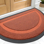 OLANLY Half Circle Door Mat Indoor Outdoor Entrance Welcome, Waterproof by OLANLY