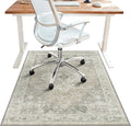 48"x60" Office Chair Mat for Hardwood Tile Floor, Under Desk Carpet Protector by BESBLEE