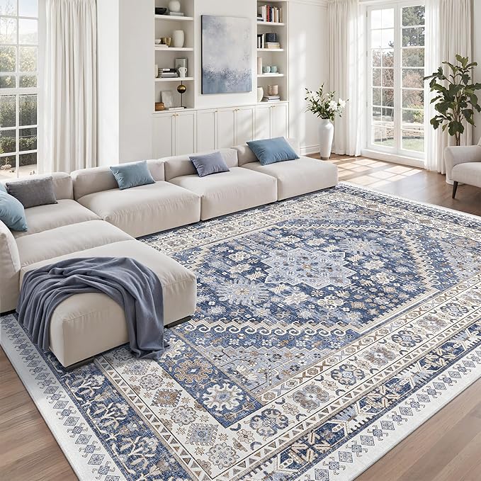 zesthome 8x10 Area Rugs for Living Room, Non-Slip Backing Washable Rugs - Image 4