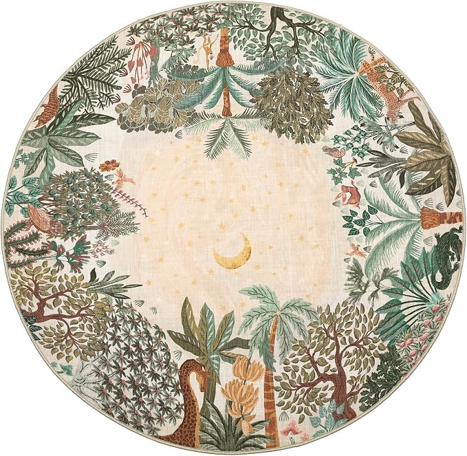 GarveeHome Round Area Rugs 4ft for Kids Room - Image 8