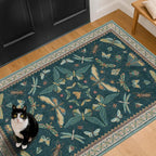 Teal 3x4 Entryway Rug by HazoHaus