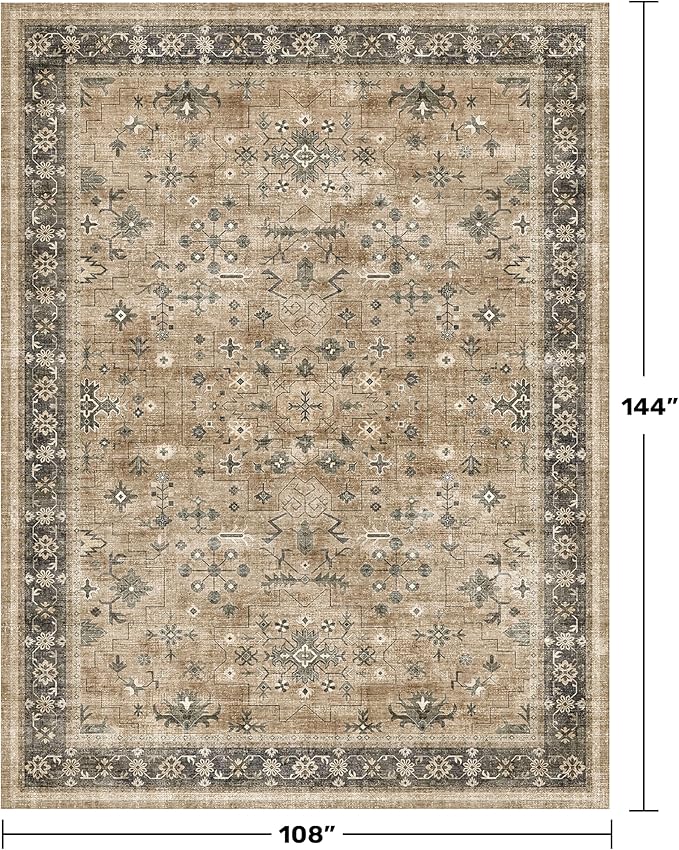 Warm Taupe Sage 9x12 Living Room Rug - Image 2