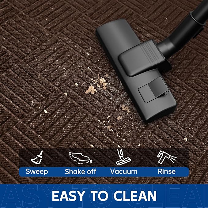 Durable Indoor Outdoor Door Mat, Non-Slip Backing, Stain and Fade Resistant - Image 4