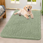 Smiry Dog Door Mat for Muddy Paws 40x32, Absorbent Dirt Trapper, Non-Slip by Smiry