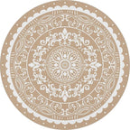 Pauwer Waterproof Outdoor Rug 6ft, Reversible Plastic Straw Patio Camping Rug - Image 9
