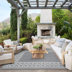GENIMO Outdoor Rug Waterproof for Patio, Camping Outside Mat for Outdoor Decor - Image 2