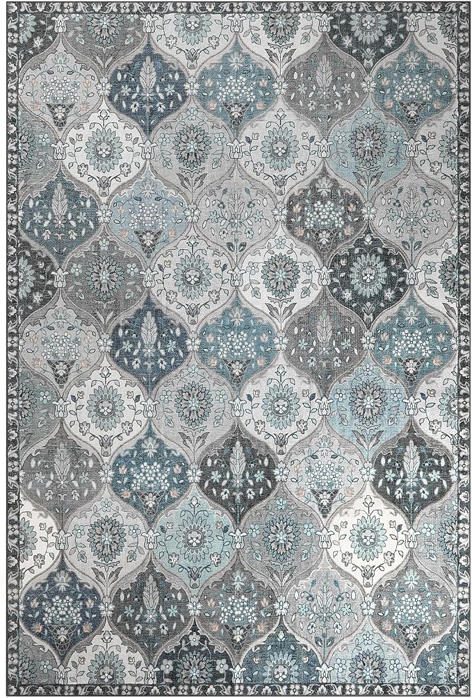 Lahome Moroccan Washable Area Rug 6x9, Ultra-Thin Large Living Room Rugs - Image 8