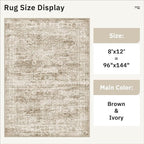 Soalmost Washable Area Rug 8x12, Large Soft Rugs - Image 5