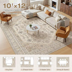 10x12 Washable Area Rug, Large Rugs - Image 8