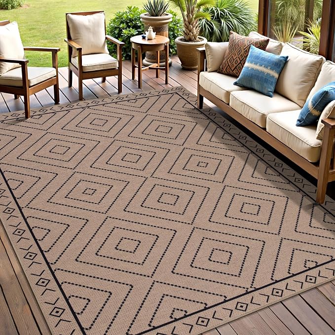 Tangsoo Modern Easy Jute Rug 5x7 Large Washable Area Rug by Tangsoo
