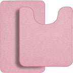 Bosap Bathroom Rugs Set 2 Pieces, Thin Bathroom Mats, Toilet Rugs, Quick Dry - Image 7