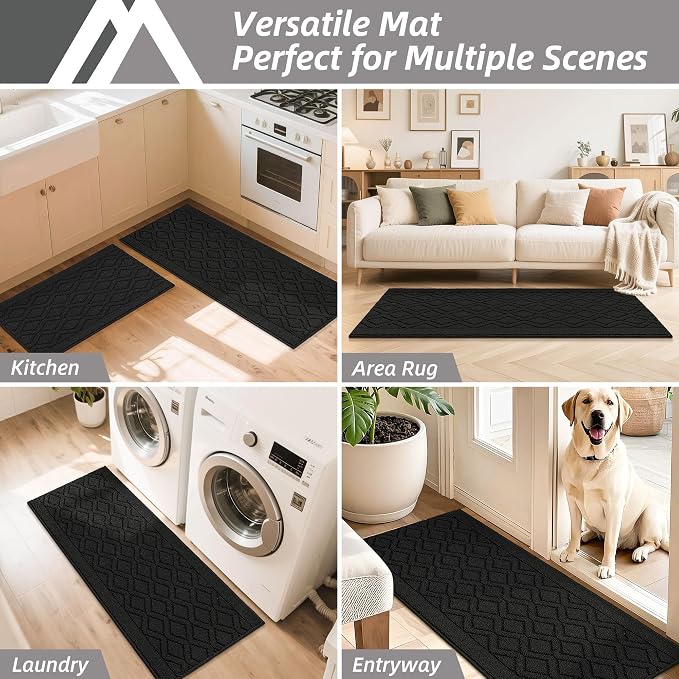 COSY HOMEER-Kitchen-Rugs-Non-Slip-Washable 24"x60" Absorbent Kitchen Runner - Image 7