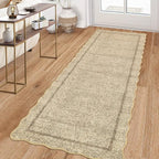GarveeHome Scalloped Washable Runner Rug 2x6 Runner Modern Kitchen Runner Rug by GarveeHome