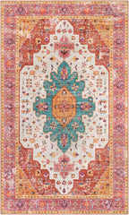 Moynesa Ultra-Thin Washable Vintage Area Rug - Image 5