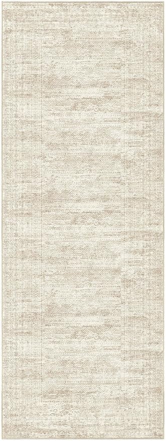 UERMEI 3x8 Washable Runner Rug for Hallway, Non Slip Low Pile Kitchen Carpet - Image 9