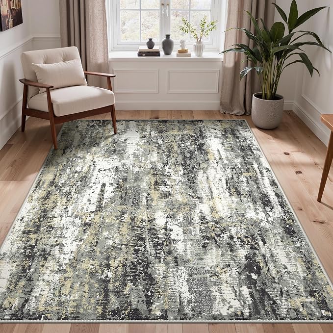 BEIMO Area Rugs 5x7 for Living Room Bedroom, Modern Abstract Machine Washable - Image 2