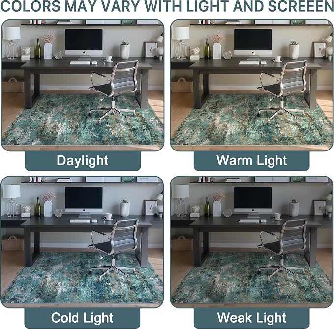 36"x60" Office Chair Mat for Hardwood Tile Floor, Under Desk Carpet Protector - Image 6