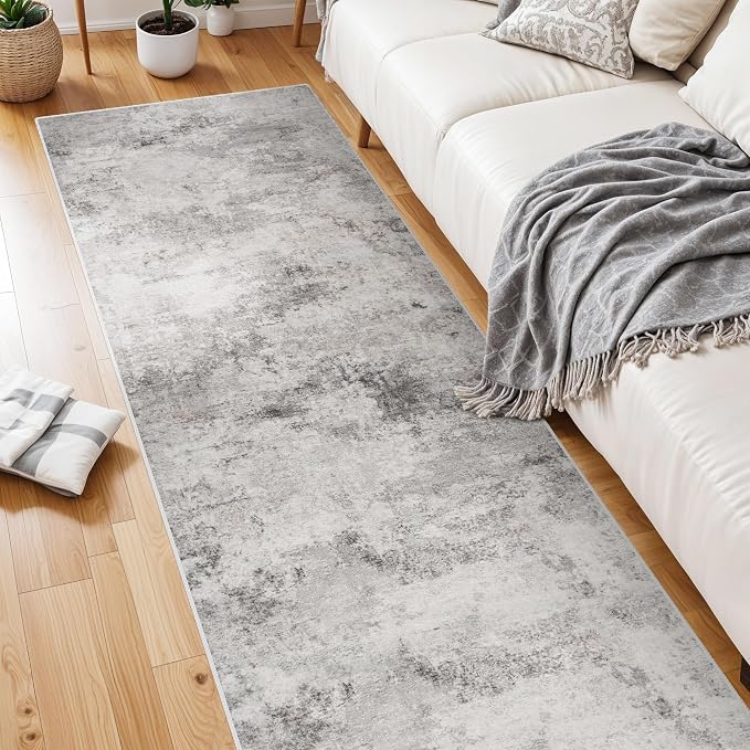 Carpet Runners for Hallway 8ft: Washable Non-Slip Abstract Rugs for Kitchen - Image 3