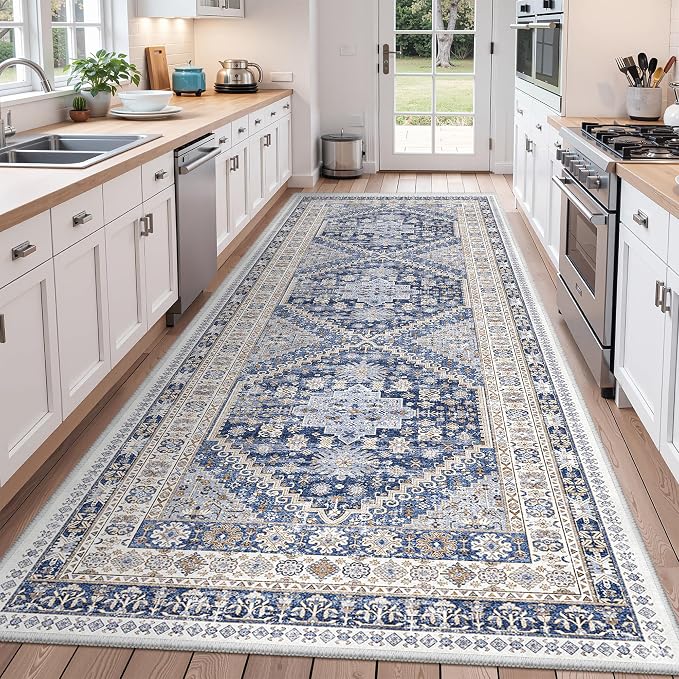 zesthome 4x12 Runner Rug for Hallway, Low-Pile Wide Runner for Entryway by Zesthome