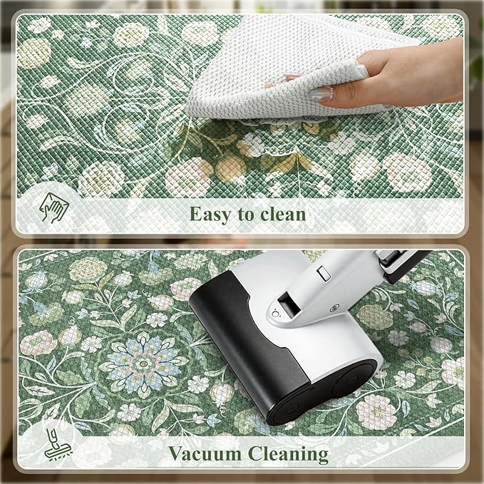 KIMODE Comfort Kitchen Mats for Floor Cushioned Anti Fatigue, Farmhouse Floral - Image 5