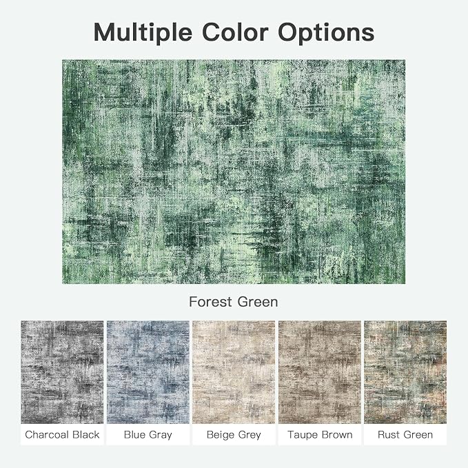 Lofus 5x7 Area Rug for Living Room, Neutral Modern Washable Carpet for Bedroom - Image 8