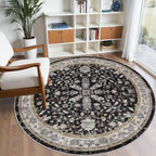 6ft Round Kitchen Rug Washable - Image 3