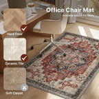 48"x60" Office Chair Mat for Hardwood Tile Floor, Under Desk Carpet Protector - Image 3