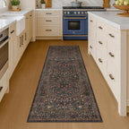 Dark Brown Washable 2x6 Runner Rugs by HazoHaus