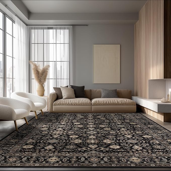 Ruaruarug Washable Area Rug 9x12 by Ruaruarug