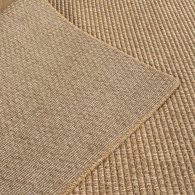 CAMILSON Easy Jute Rug 9x12, Large Indoor Outdoor Natural Color Farmhouse Area - Image 7