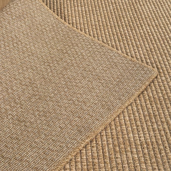 CAMILSON Easy Jute Rug 10x14, Large Indoor Outdoor Natural Color Farmhouse Area - Image 7