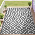 RURALITY Outdoor Rugs 5x8 Feet for Patios Clearance, Plastic Straw Waterproof by RURALITY
