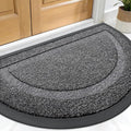 OLANLY Half Circle Door Mat Indoor Outdoor Entrance Welcome, Waterproof by OLANLY