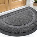 OLANLY Half Circle Door Mat Indoor Outdoor Entrance Welcome, Waterproof by OLANLY