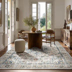 5x7 Area Rugs for Living Room: Washable Bedroom Rug Boho Vintage Rugs Stain - Image 7