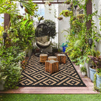 GENIMO Outdoor Rugs 8'x10' Waterproof, Reversible Mats, Area Plastic Straw Rug - Image 3