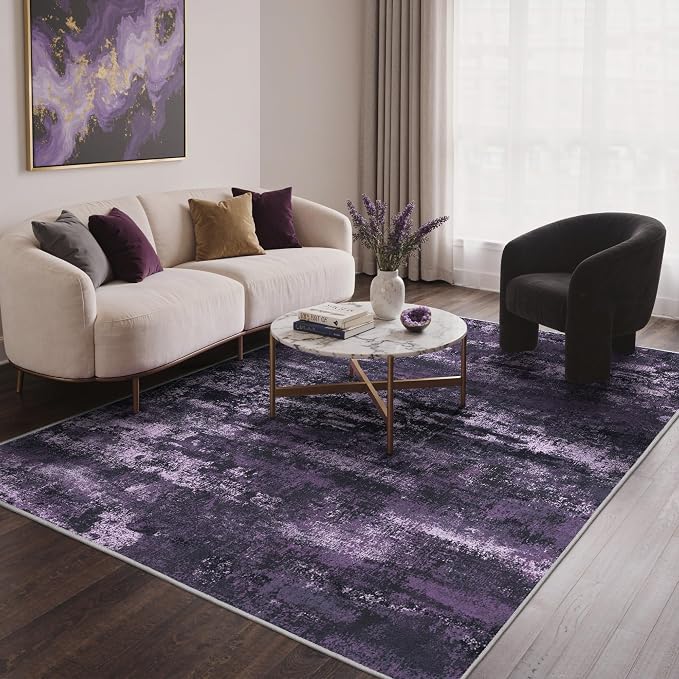 BEIMO Area Rugs 6x9 for Living Room Bedroom, Modern Abstract Machine Washable by BEIMO