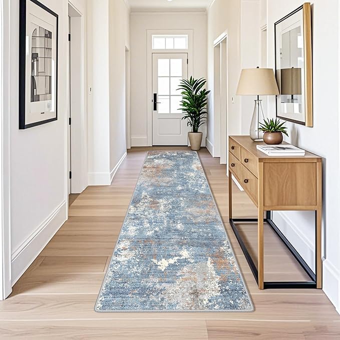 3x12 ft Long Hallway Runner Rug Non-Slip Washable Carpet Runner - Image 4