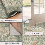 Boho Dining Room Rugs for Under Table 9x12 - Image 5