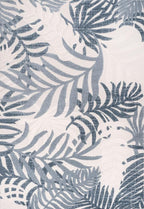 JONATHAN Y Tropics Palm Leaves Indoor Outdoor Area Rug 3x5 Cream/Dark Blue - Image 7